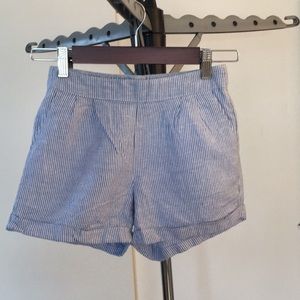 Girl’s Blue and White Stripped Shorts